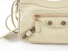 Balenciaga Beige Leather Crossbody Hip Bag