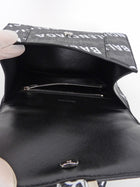 Balenciaga  Black BB Monogram Logo All Over Hourglass XS Bag