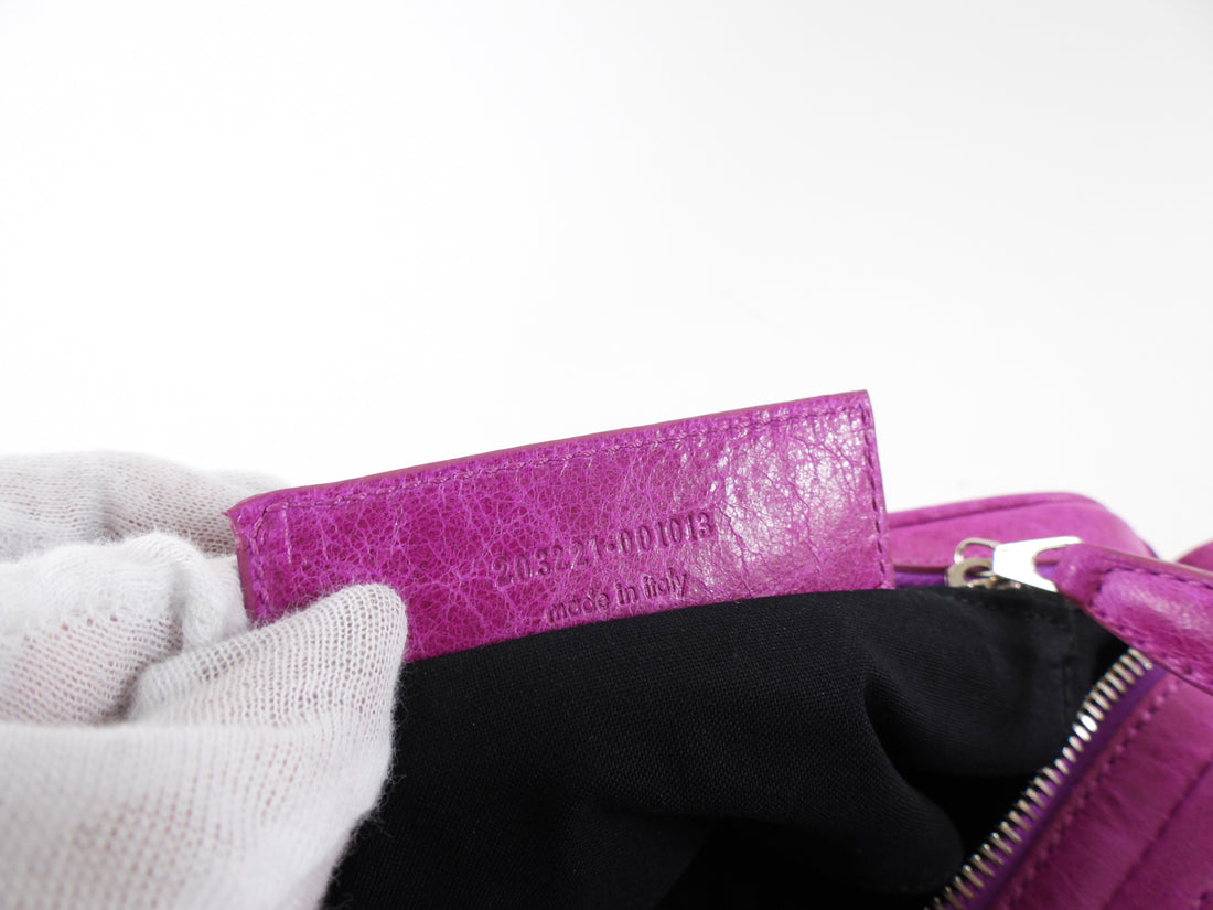 Balenciaga Fuchsia Motocross Giant 12 Chic Shoulder Bag