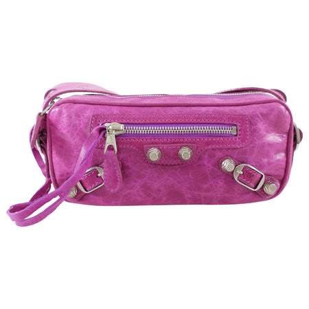 Balenciaga Fuchsia Motocross Giant 12 Chic Shoulder Bag