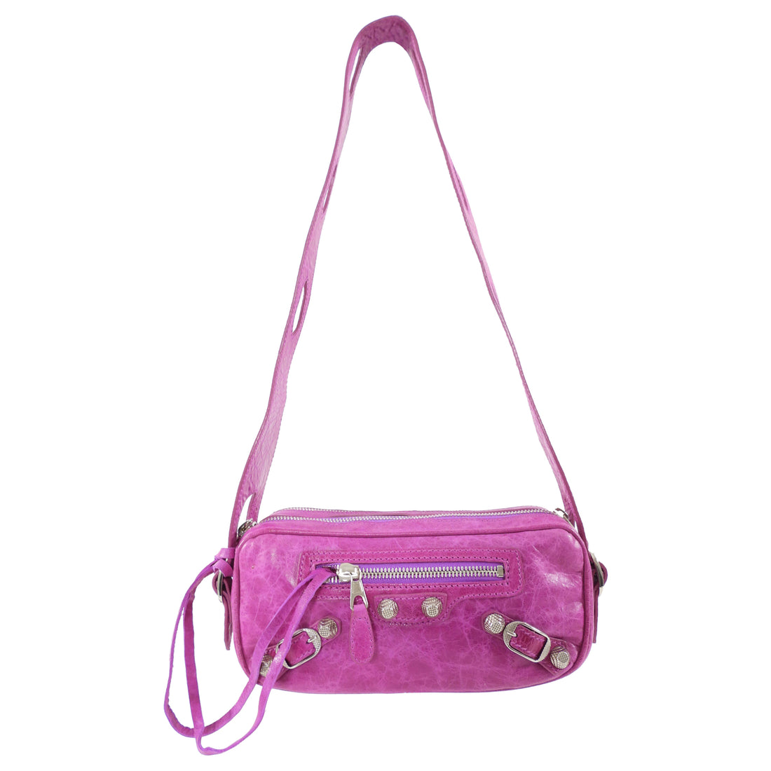 Balenciaga Fuchsia Motocross Giant 12 Chic Shoulder Bag
