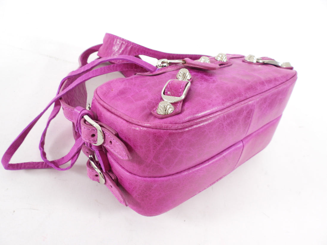 Balenciaga Fuchsia Motocross Giant 12 Chic Shoulder Bag