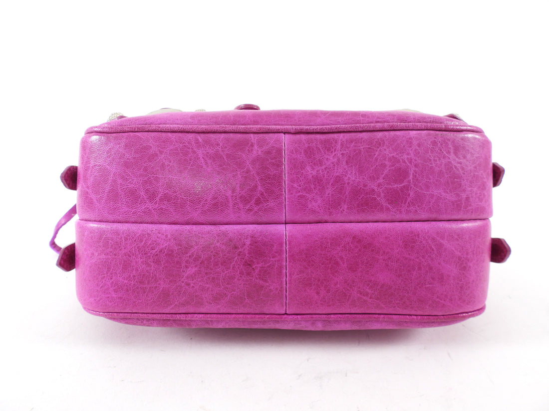 Balenciaga Fuchsia Motocross Giant 12 Chic Shoulder Bag