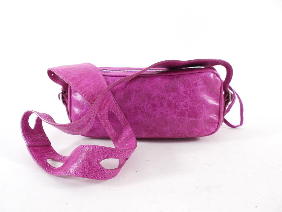 Balenciaga Fuchsia Motocross Giant 12 Chic Shoulder Bag