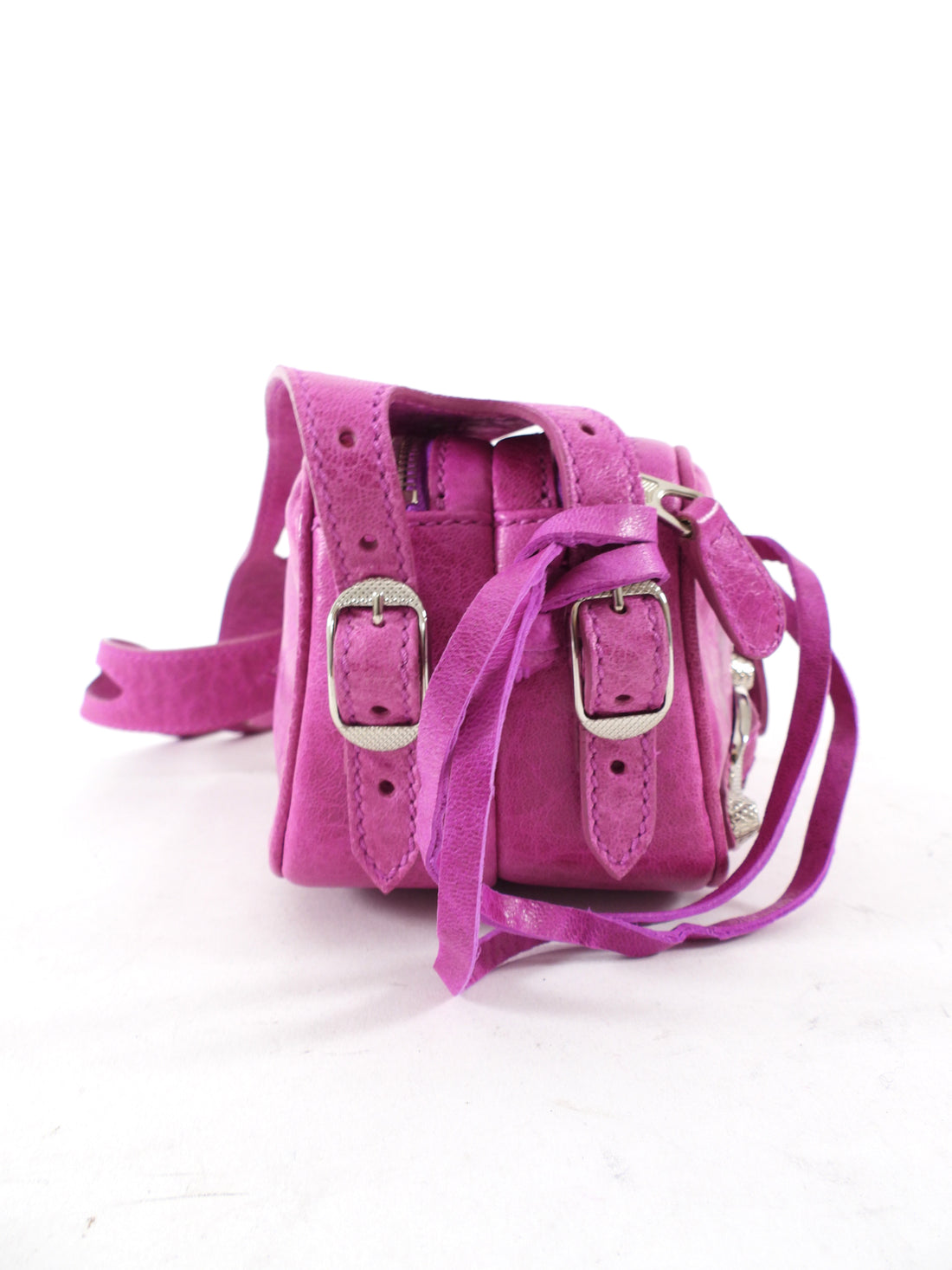 Balenciaga Fuchsia Motocross Giant 12 Chic Shoulder Bag