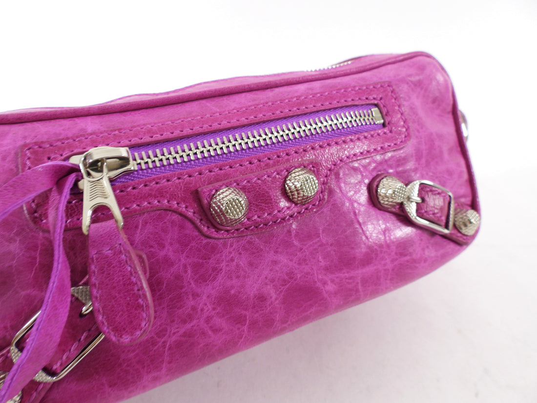 Balenciaga Fuchsia Motocross Giant 12 Chic Shoulder Bag