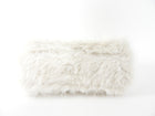 Balenciaga Ivory White Faux Fur Medium Crush Chain Bag