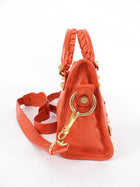 Balenciaga Tomato Red Lambskin Mini City Two Way Bag GHW