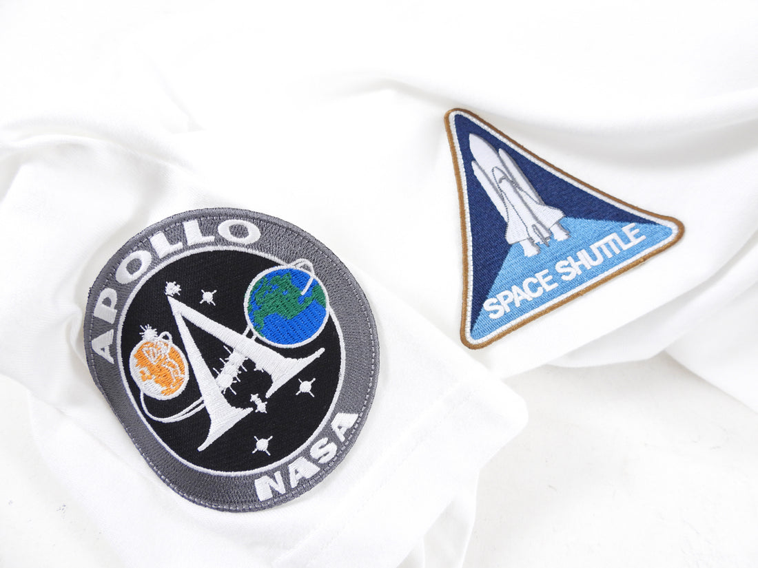 Balenciaga Unifit White Oversized Nasa Patch T Shirt