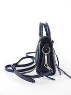 Balenciaga Navy Lambskin Mini Classic City Bag