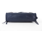 Balenciaga Navy Lambskin Mini Classic City Bag