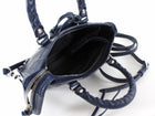 Balenciaga Navy Lambskin Mini Classic City Bag