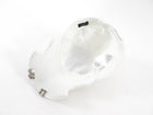 Balenciaga White Distress Notch Nut Baseball Cap Hat