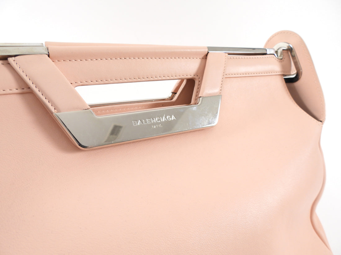 Balenciaga Alexander Wang Light Pink Leather Frame Doctor Bag