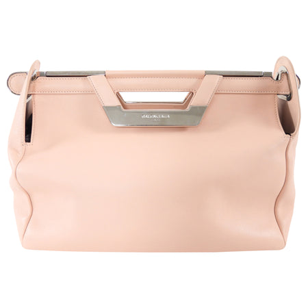 Balenciaga Alexander Wang Light Pink Leather Frame Doctor Bag