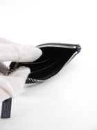 Balenciaga Black and White Logo Everyday Zip Pouch