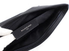 Balenciaga Black Nylon Zip Clutch Pouch Bag