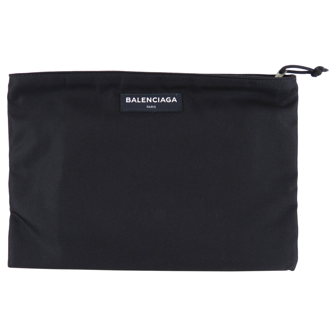 Balenciaga Black Nylon Zip Clutch Pouch Bag - Main Image
