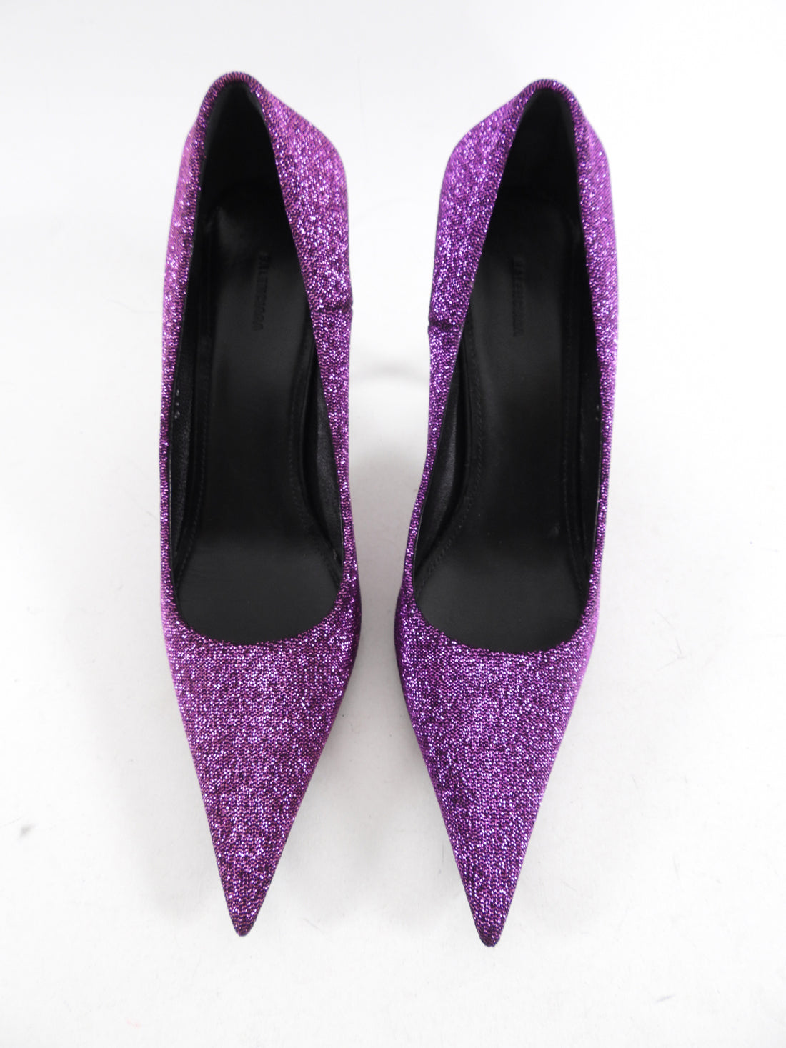 Balenciaga Purple Lurex Shimmer Pumps - 37