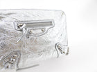 Balenciaga Silver Metallic Reporter Chain Crossbody Bag