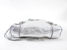 Balenciaga Silver Metallic Reporter Chain Crossbody Bag
