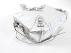 Balenciaga Silver Metallic Reporter Chain Crossbody Bag