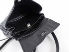 Balenciaga Small Black Leather Rodeo Two-Way Tote Bag
