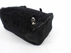 Balenciaga Black Shearling and Suede Papier Mini Tote Bag