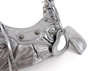 Balenciaga Silver Pewter Le Cagole XS Chain Satchel Bag