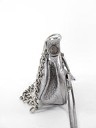 Balenciaga Silver Pewter Le Cagole XS Chain Satchel Bag