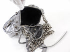 Balenciaga Silver Pewter Le Cagole XS Chain Satchel Bag