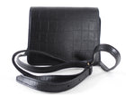 Balenciaga Black Embossed Leather Small Accordion Bag