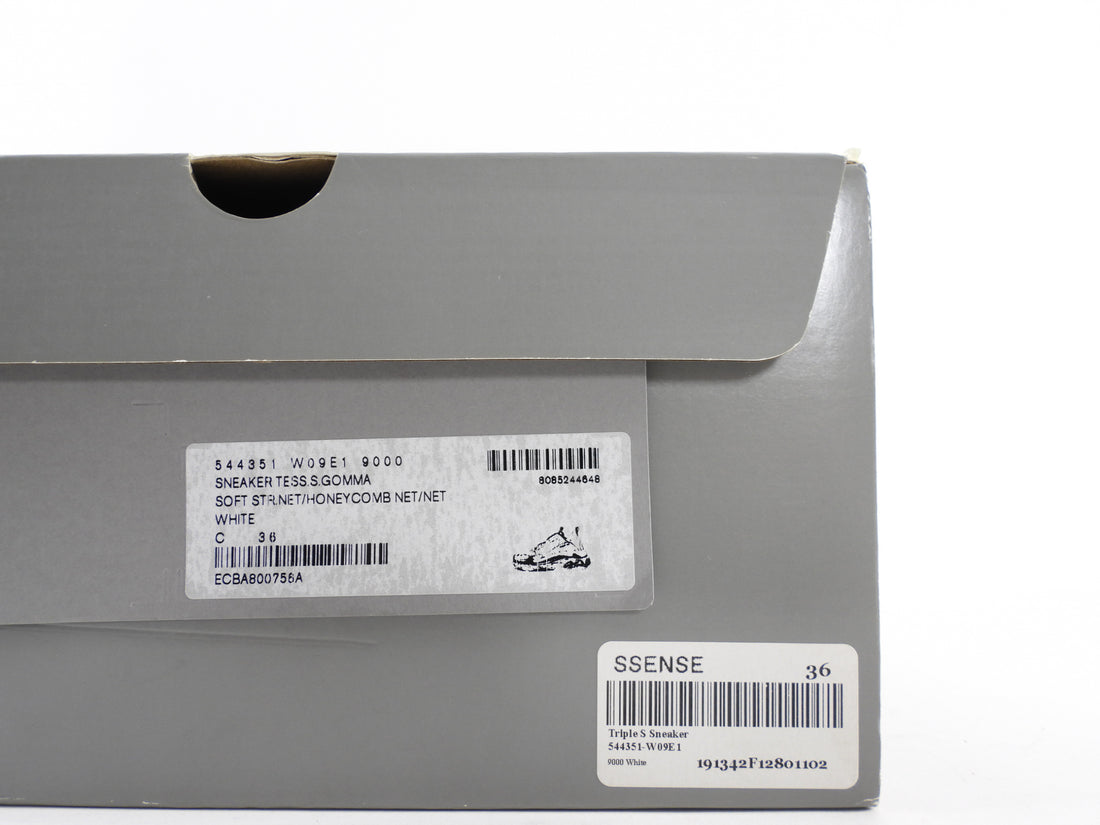 Balenciaga Triple S Sneaker in White Clear Sole - 36