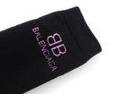 Balenciaga Black and Pink BB Graphic Logo Sport Socks