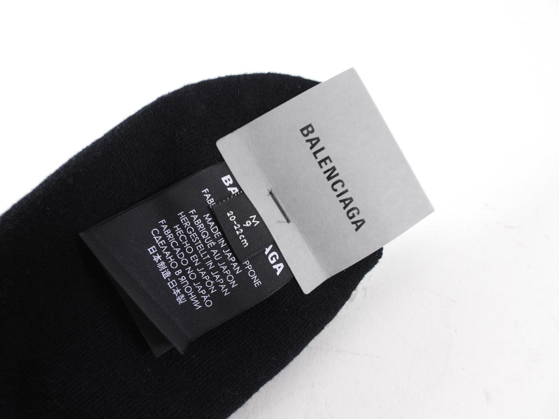 Balenciaga Black and Pink BB Graphic Logo Sport Socks