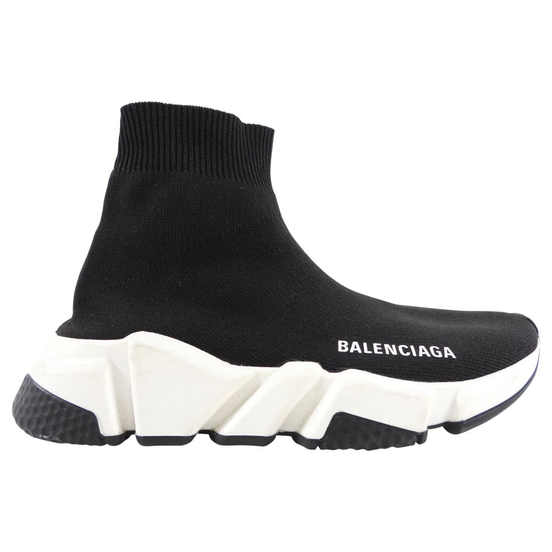 Balenciaga Black Speed Sock Sneakers - USA 4