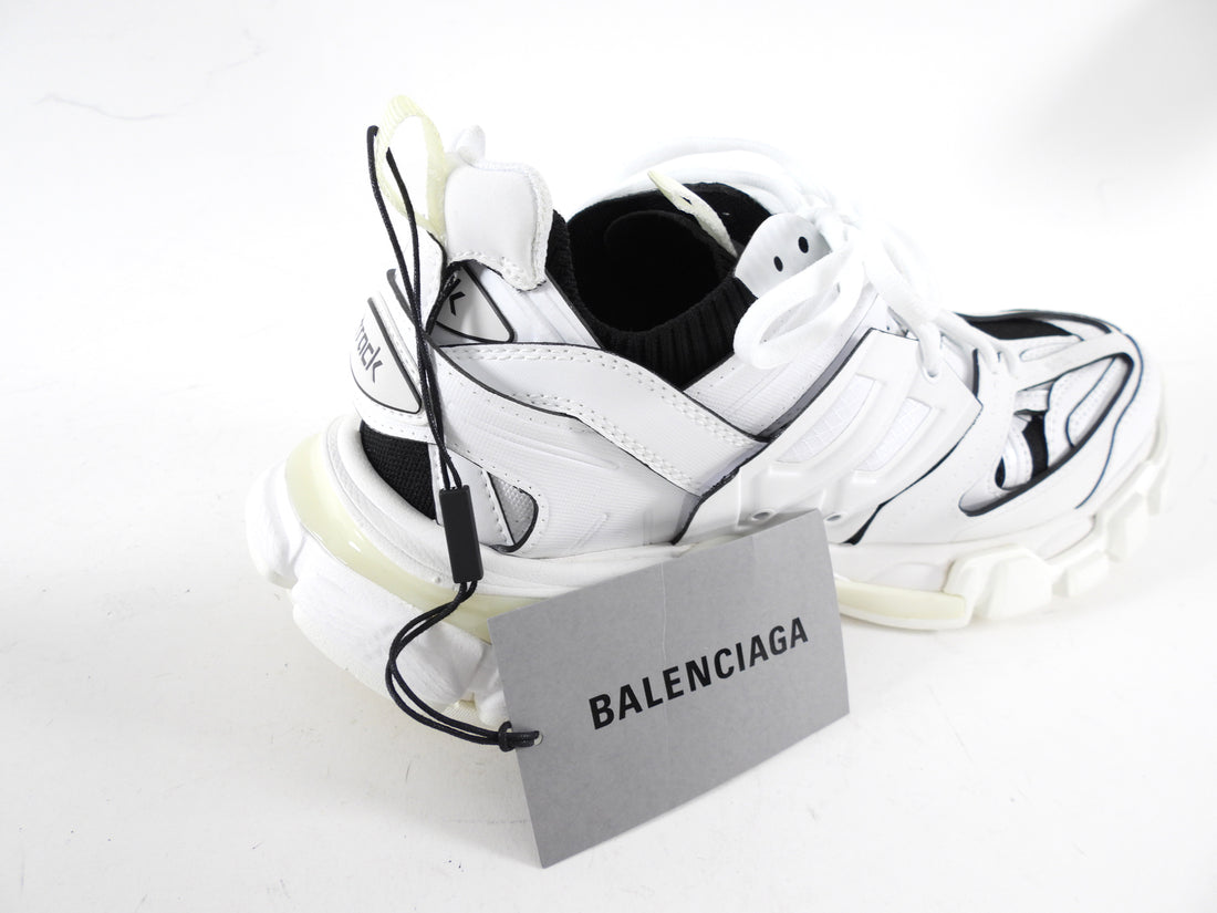 Balenciaga Black and White Track Sneakers - 38 (fits like 37 / 7)