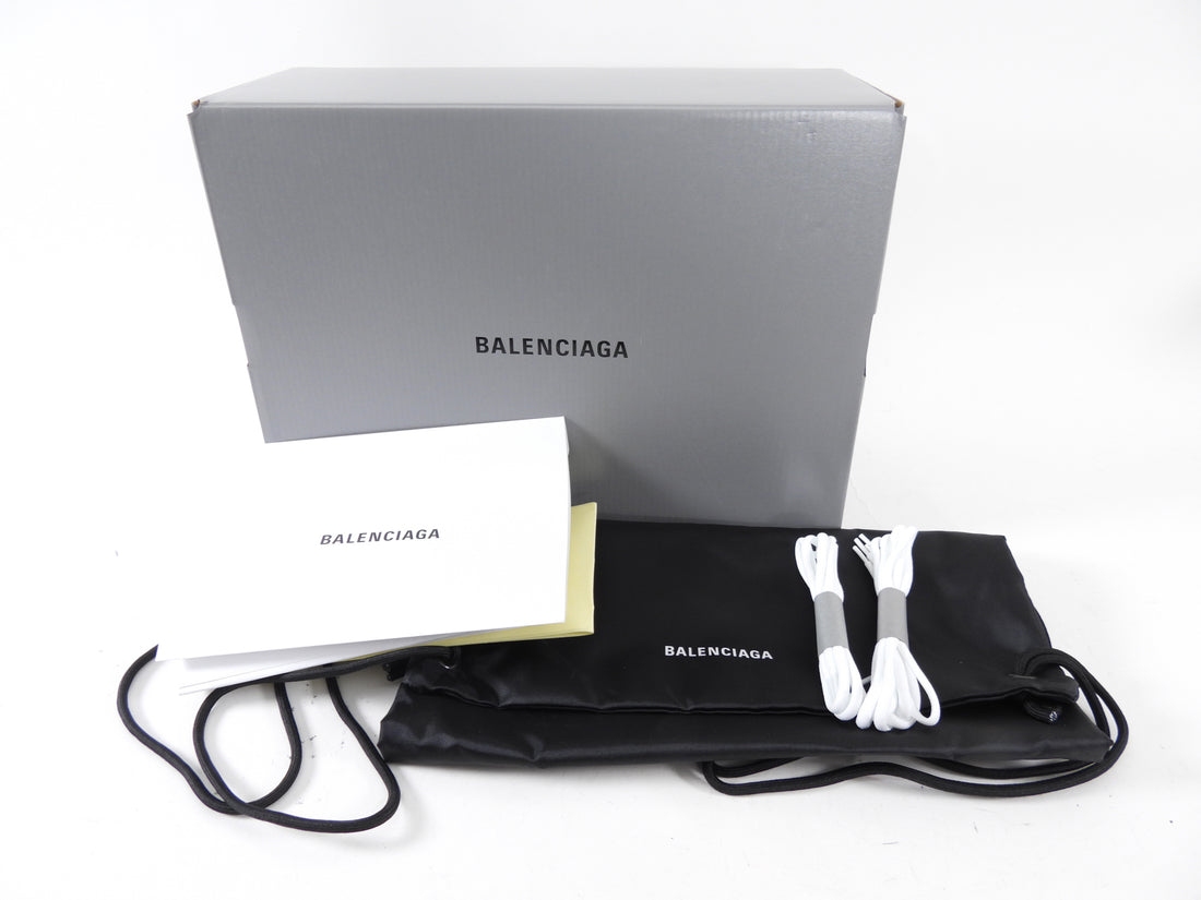 Balenciaga Black and White Track Sneakers - 38 (fits like 37 / 7)