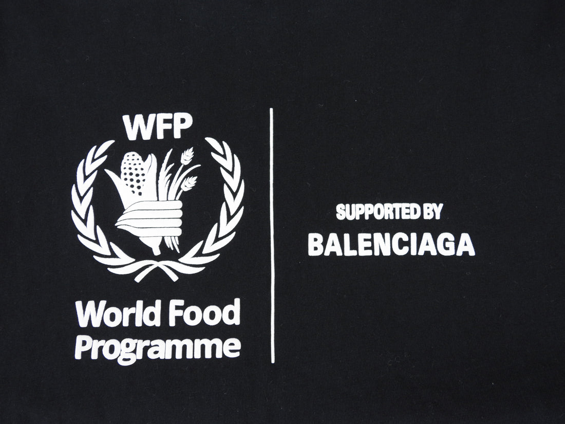 Balenciaga World Food Programme Black Tee - M