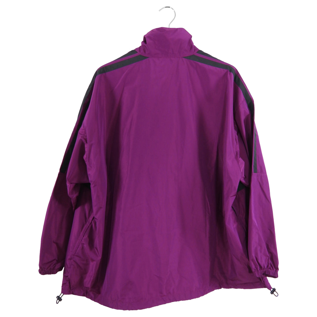 Balenciaga Magenta Purple Logo Zip Windbreaker Jacket