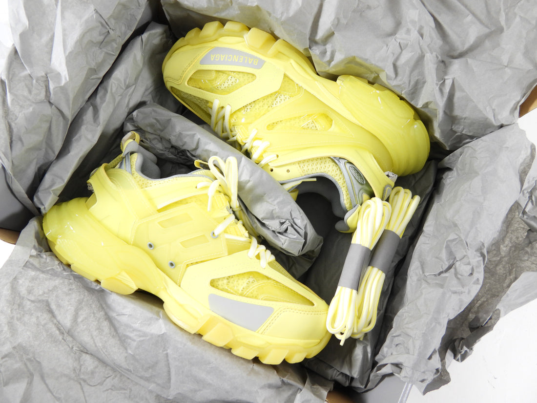 Balenciaga Lemon Yellow Track Sneakers - 38 (fits like 37 / 7)