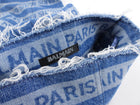 Balmain Paris Denim Logo Zipper Skirt - FR40 / USA 8