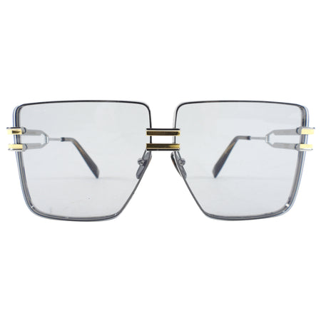 Balmain Gendarme Oversized Clear Square Sunglasses