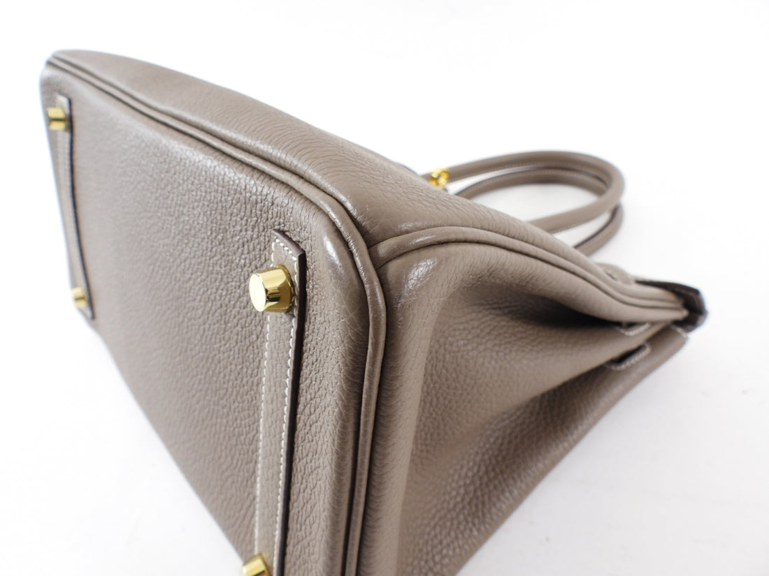 Hermes Birkin 30 Etoupe Taurillon Clemence GHW 2021
