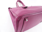 Hermes Birkin 35 Clemence Tosca Magenta Leather PHW Bag