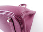 Hermes Birkin 35 Clemence Tosca Magenta Leather PHW Bag