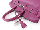 Hermes Birkin 35 Clemence Tosca Magenta Leather PHW Bag