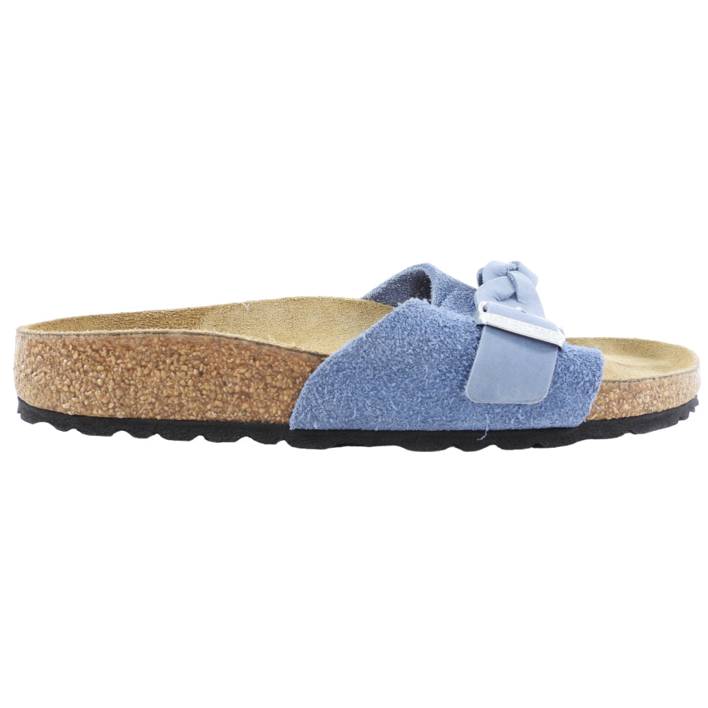 Birkinstock Blue Suede Braided Pula Sandals - 37