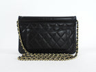 Chanel Small Black Quilted Leather Crossing Times Crossbody Bag