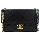 Chanel Small Black Quilted Leather Crossing Times Crossbody Bag